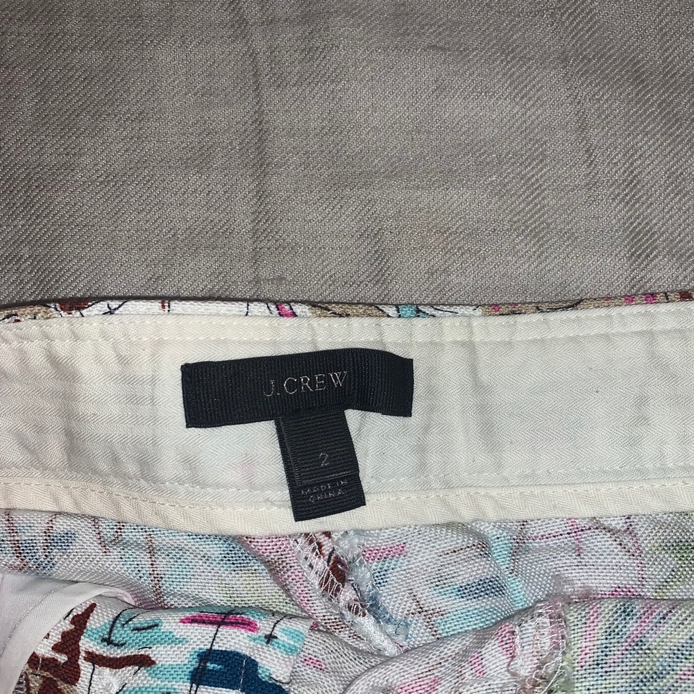 J.Crew Pattern Linen Shorts - Picture 3 of 4